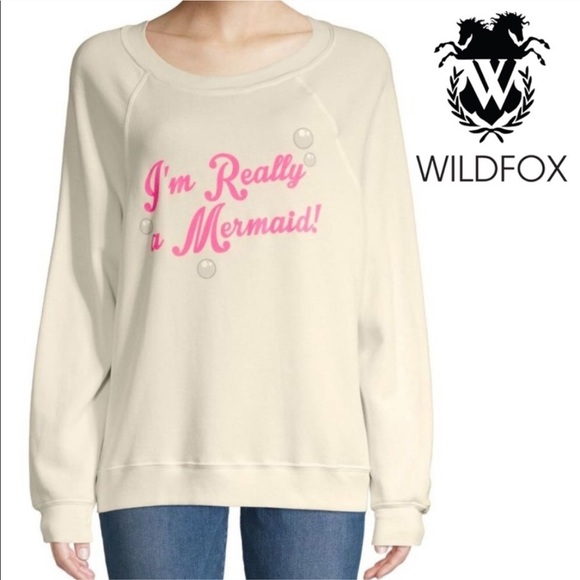 Wildfox Tops - Wildfox “I’m Really A Mermaid” Sweatshirt